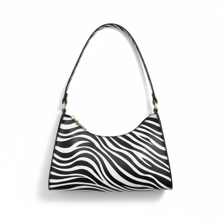 Fashion striped spotted niche handbags leopard print underarm bag