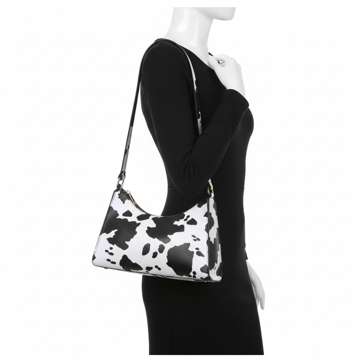 Fashion striped spotted niche handbags leopard print underarm bag