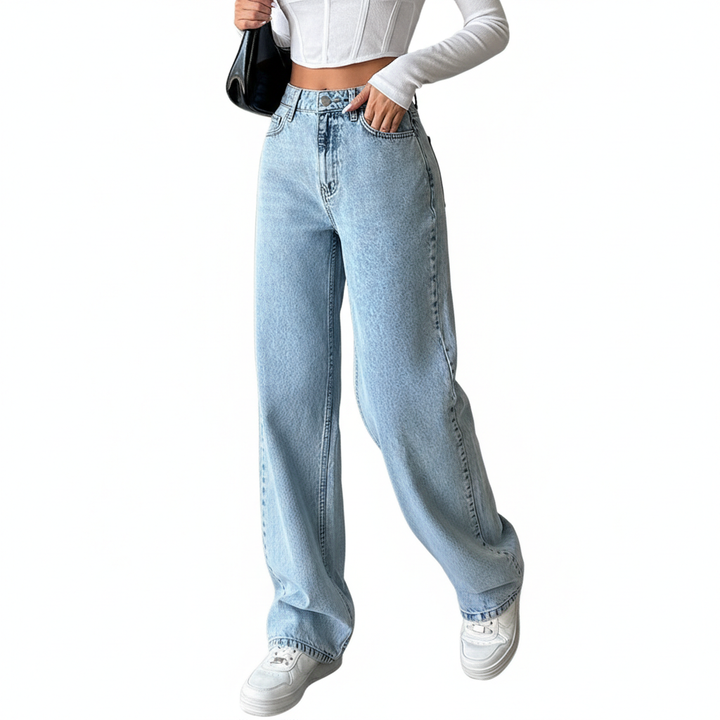 Sweet And Spicy Style High Waist Straight Jeans