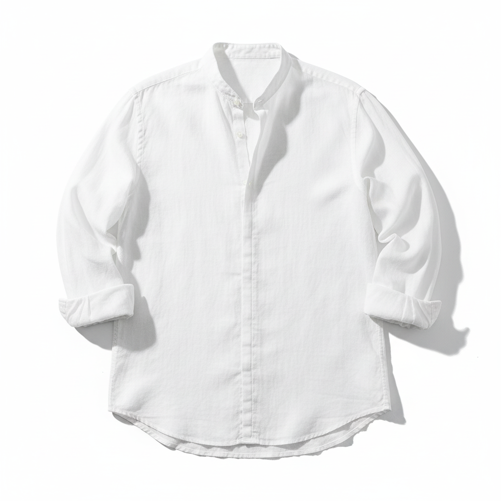 Amazon Men's Linen Shirt Button Shirt Summer Beach Solid Color