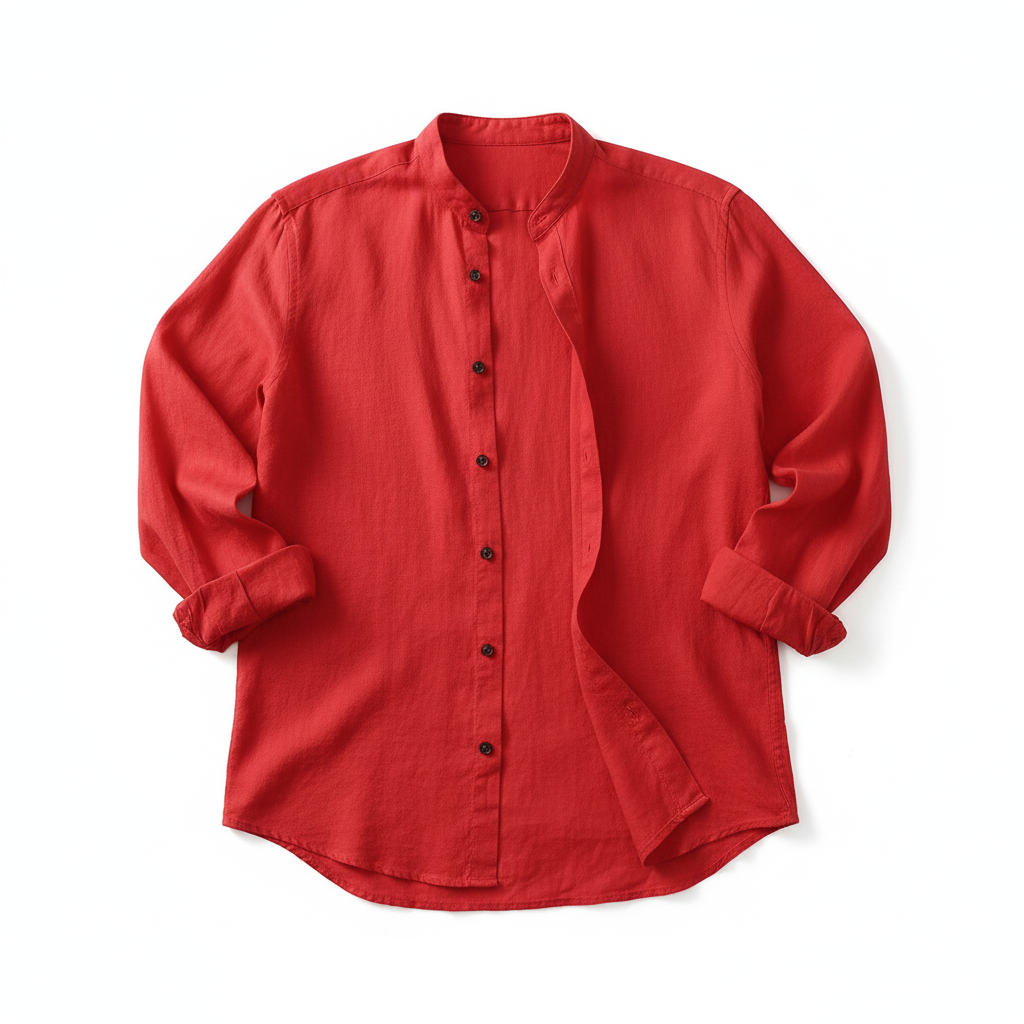 Amazon Men's Linen Shirt Button Shirt Summer Beach Solid Color