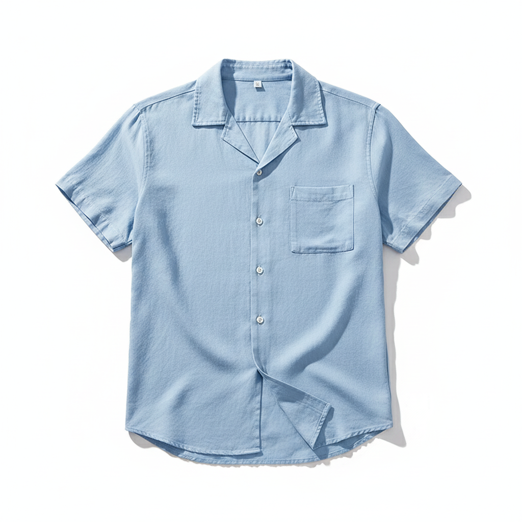 Men's Tops Casual Button Down Shirt Short Sleeve Beach Shirt Summer Mens Clothing