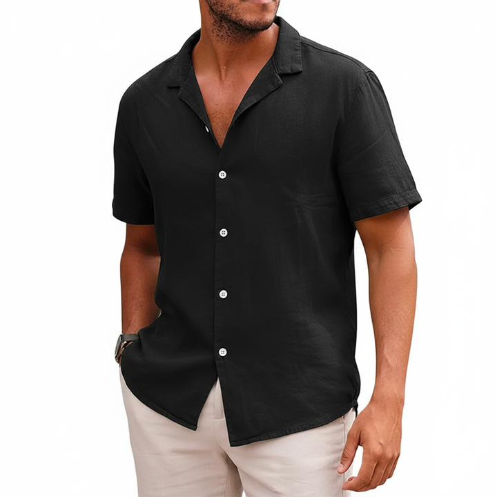 Men's Tops Casual Button Down Shirt Short Sleeve Beach Shirt Summer Mens Clothing
