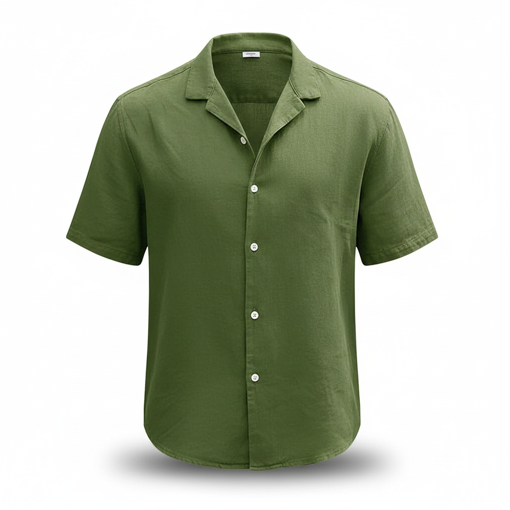 Men's Tops Casual Button Down Shirt Short Sleeve Beach Shirt Summer Mens Clothing