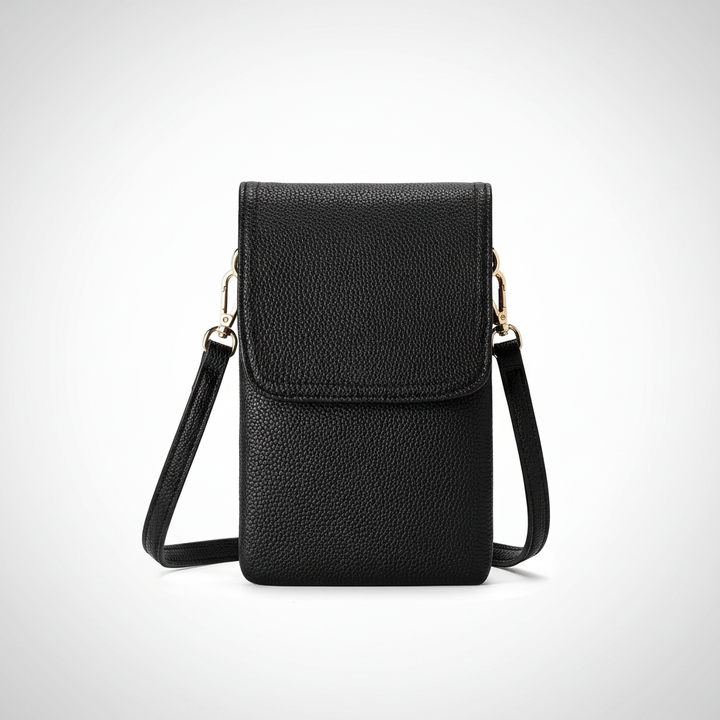 Mini PU Leather Phone Crossbody Bag – Multi-Compartment Wallet Shoulder Bag