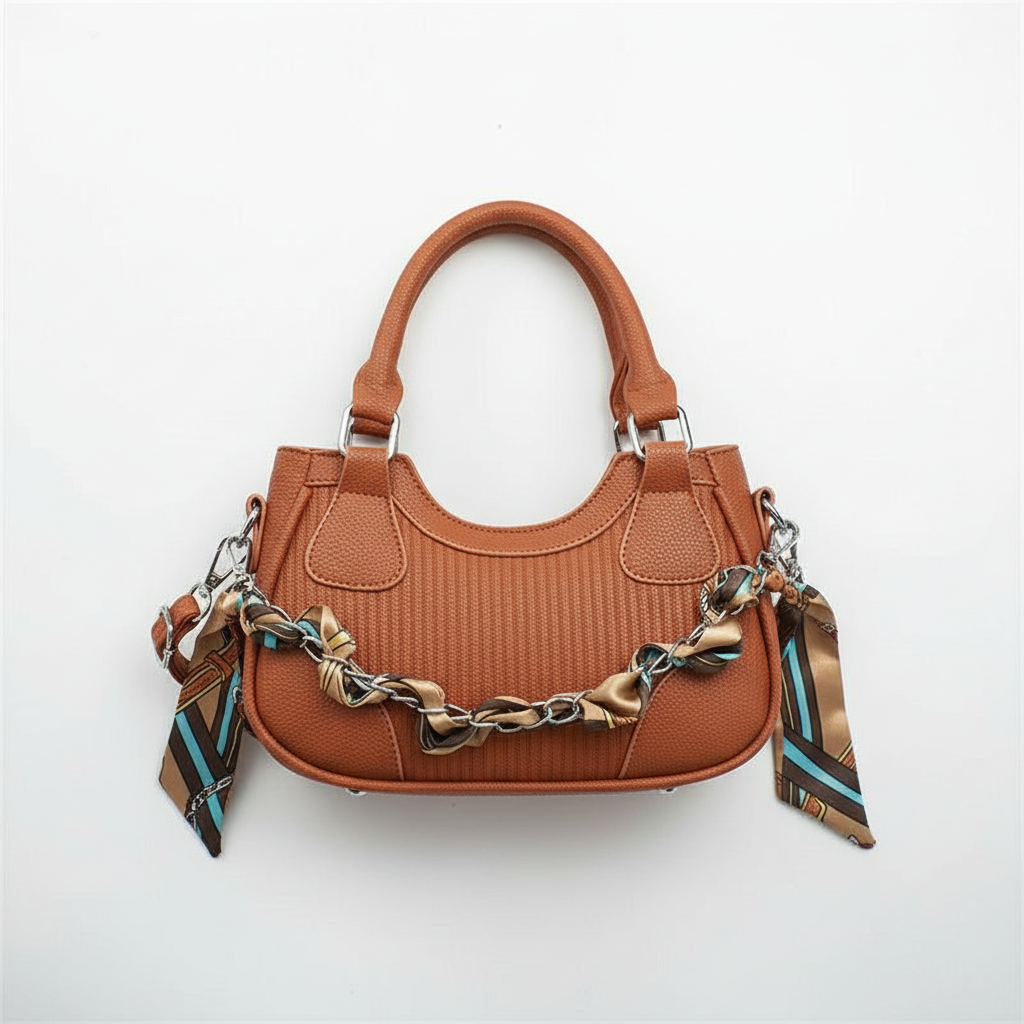 Elegant Braided Chain Handbag - Luxury Handmade Women's Crossbody Bag High-End Shoulder Bag With Polyester Lining