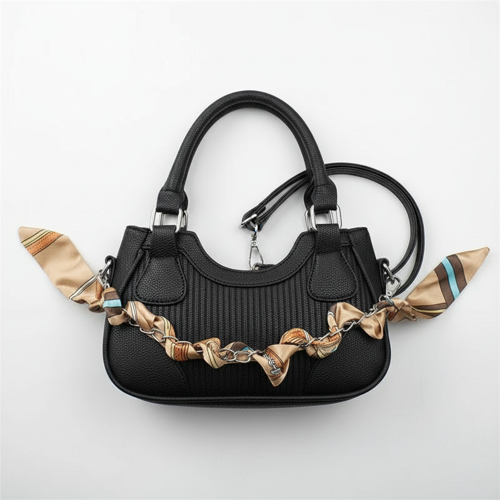 Elegant Braided Chain Handbag - Luxury Handmade Women's Crossbody Bag High-End Shoulder Bag With Polyester Lining