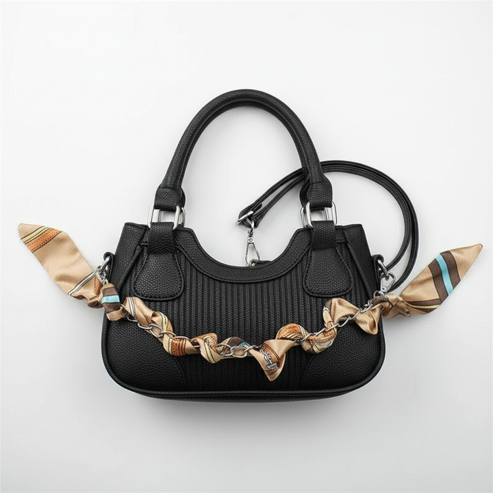 Elegant Braided Chain Handbag - Luxury Handmade Women's Crossbody Bag High-End Shoulder Bag With Polyester Lining