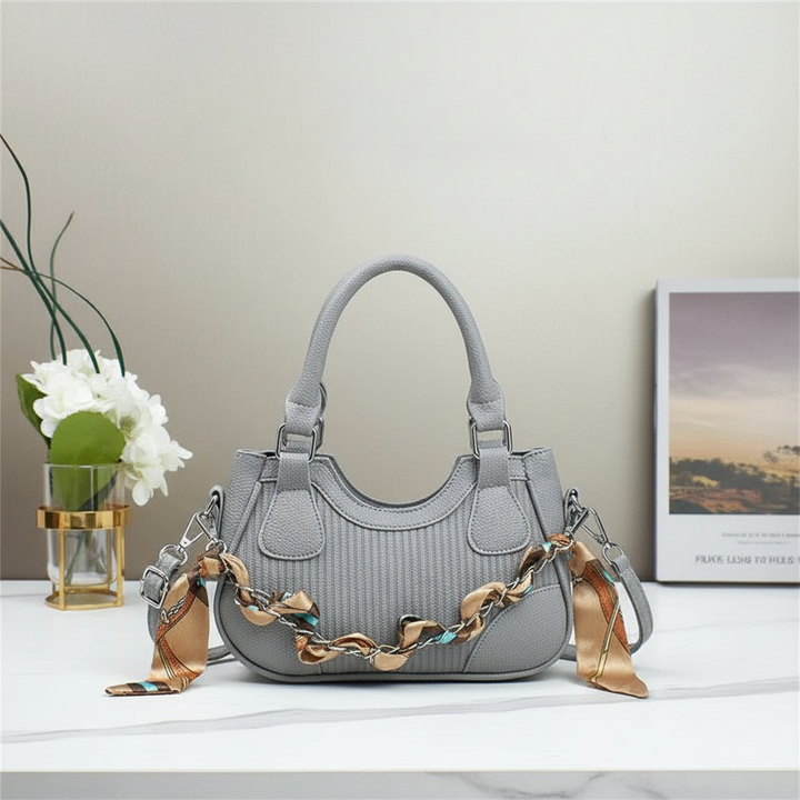 Elegant Braided Chain Handbag - Luxury Handmade Women's Crossbody Bag High-End Shoulder Bag With Polyester Lining