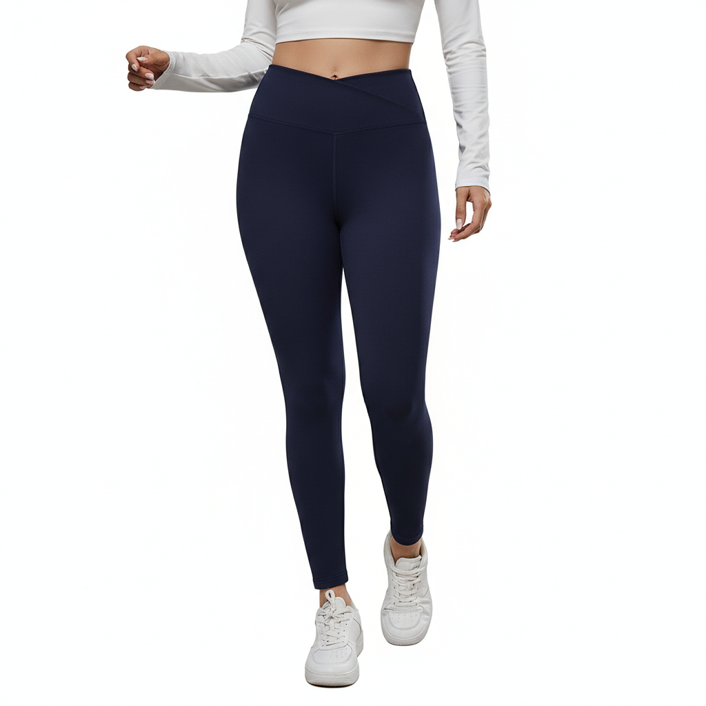 Autumn & Winter High-Waisted Velvet Lift Hip Leggings – Elastic Sports Tight Pants