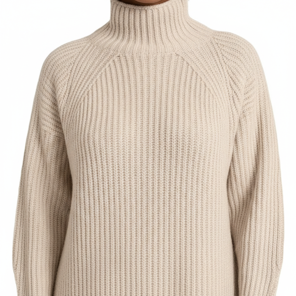 Solid Turtleneck Long Sweater Winter Warm Women Sweater Dress
