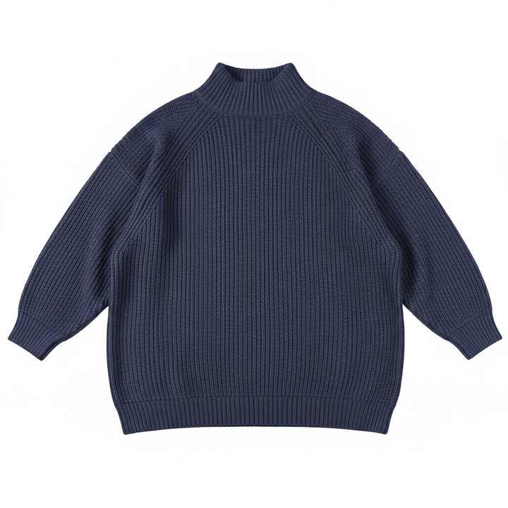 Solid Turtleneck Long Sweater Winter Warm Women Sweater Dress