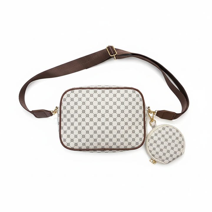 Plaid Pattern Crossbody Bag with Mini Coin Purse – Stylish Women’s Shoulder Bag