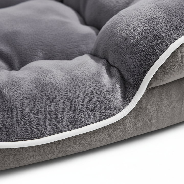 Memory Foam Pet Bed For Small Dogs & Cats With Washable Removable Cover Non-Slip Base Waterproof Liner