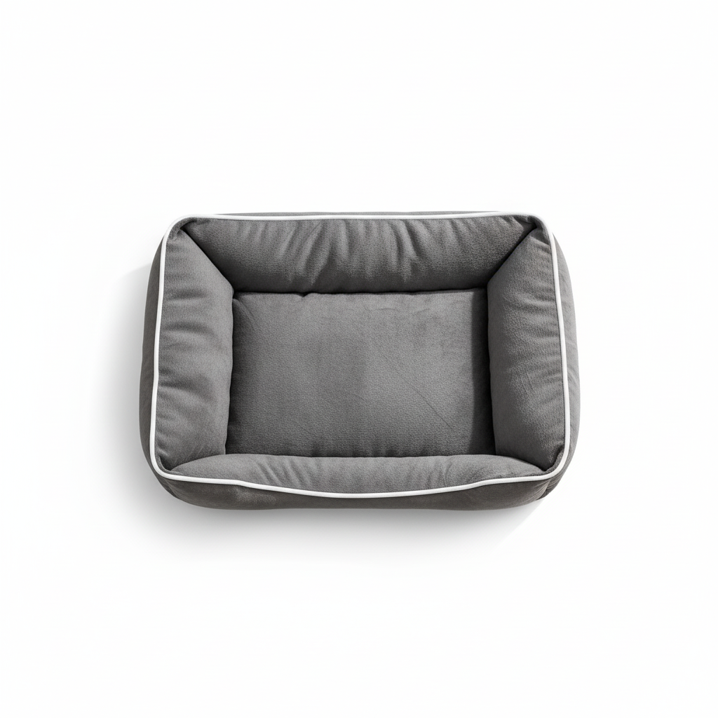 Memory Foam Pet Bed For Small Dogs & Cats With Washable Removable Cover Non-Slip Base Waterproof Liner