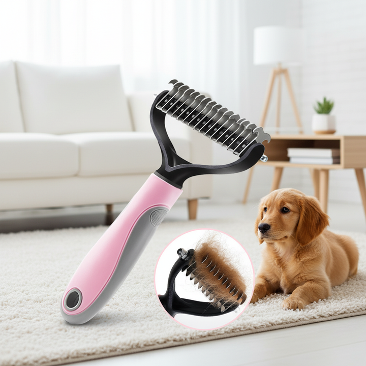 Pet Long-haired Dogknot Comb Double-sided Blade Dog