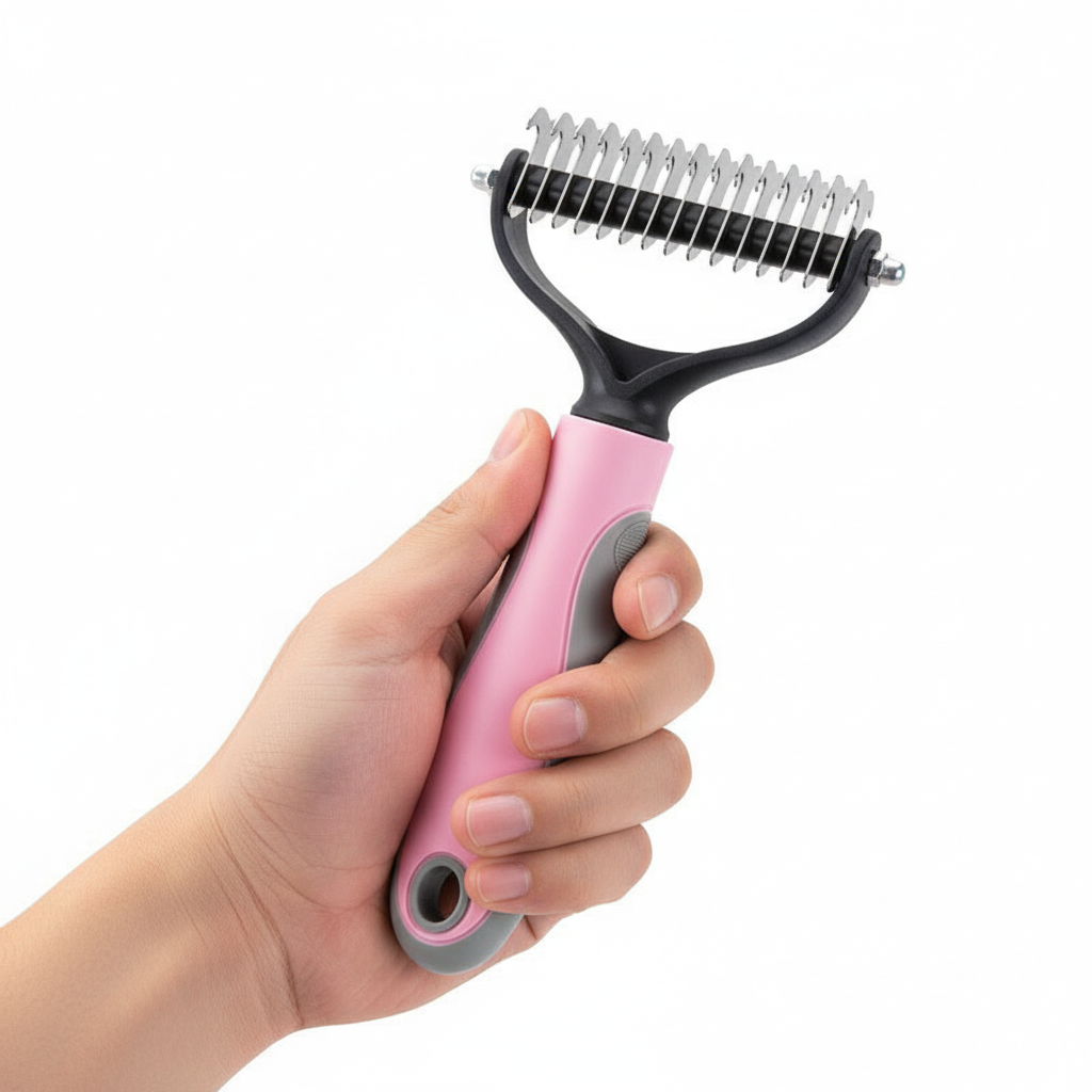 Pet Long-haired Dogknot Comb Double-sided Blade Dog