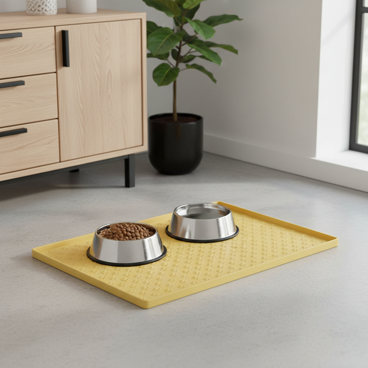 Waterproof Pet Feeding Mat – Non-Slip Food & Water Bowl Mat