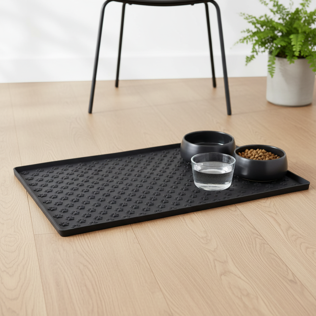 Waterproof Pet Feeding Mat – Non-Slip Food & Water Bowl Mat