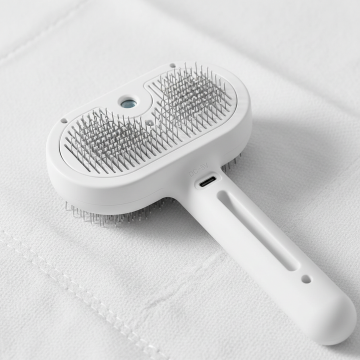 3 In 1 Cat Steam Brush, Pet Steam Brush For Cat Dog Long Short Haired, Pet Spray Hair Removal Comb For Small Animals Shedding & Grooming, Water Mist Spray Brushes With Release Button