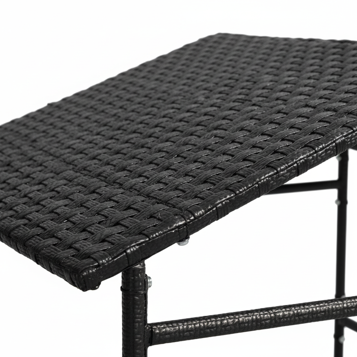 Outdoor Rattan Dog Shade Shelter with Wheels