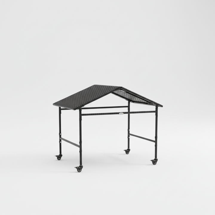 Outdoor Rattan Dog Shade Shelter with Wheels