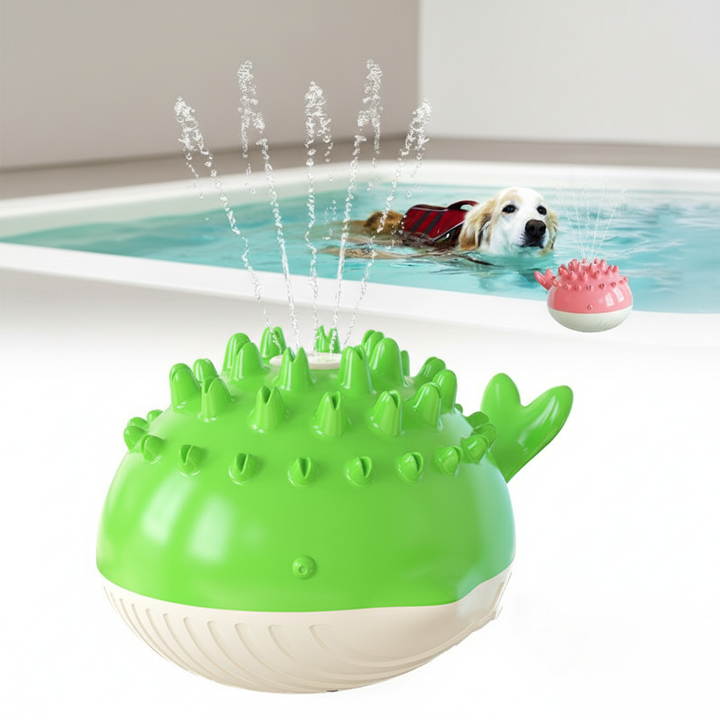 Pets Supplies Factory Amazon Hot Summer Electric Water Floating Swimming Bathing Water Spray Dog Toy