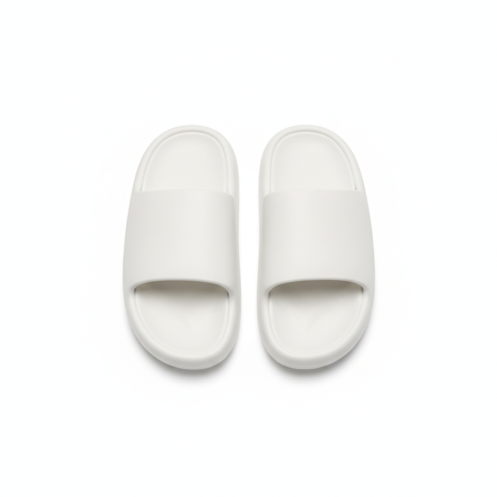 Solid Thick-soled Home Slippers Summer Non-slip Floor Bathroom Slipper For Women Men's House Shoes