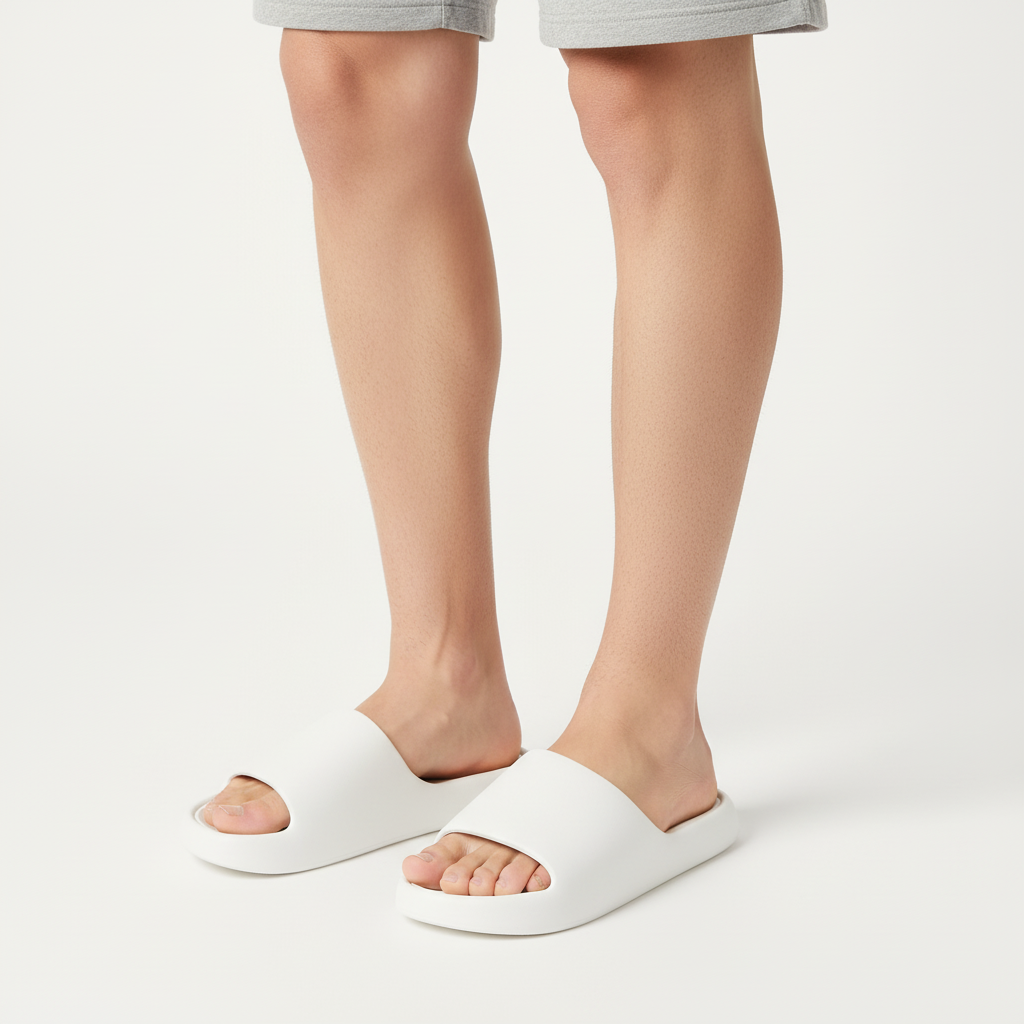 Solid Thick-soled Home Slippers Summer Non-slip Floor Bathroom Slipper For Women Men's House Shoes