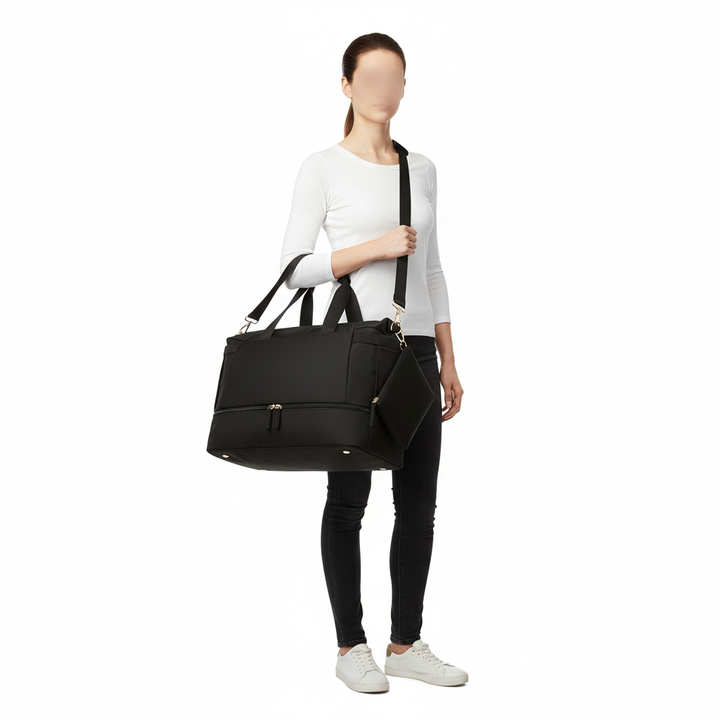 Women's Travel Duffel Bag, Sports Gym Yoga Duffel Bag Weekender Overnight Totes Bag