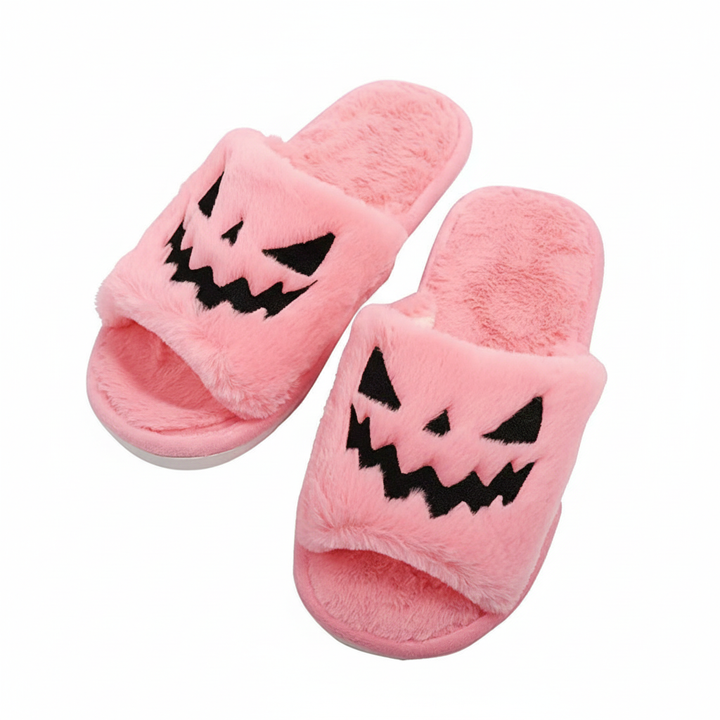 Halloween Shoes Winter Cute Warm Home Slippers Women