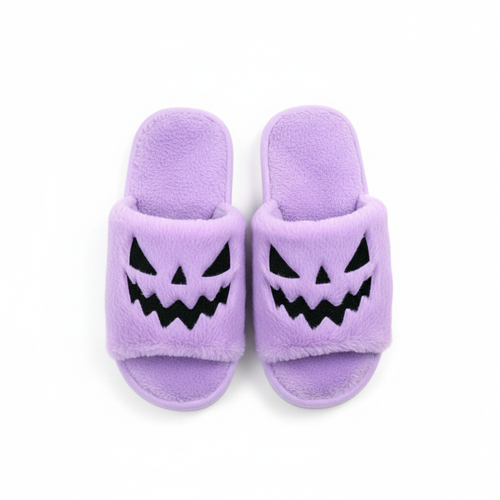 Halloween Shoes Winter Cute Warm Home Slippers Women