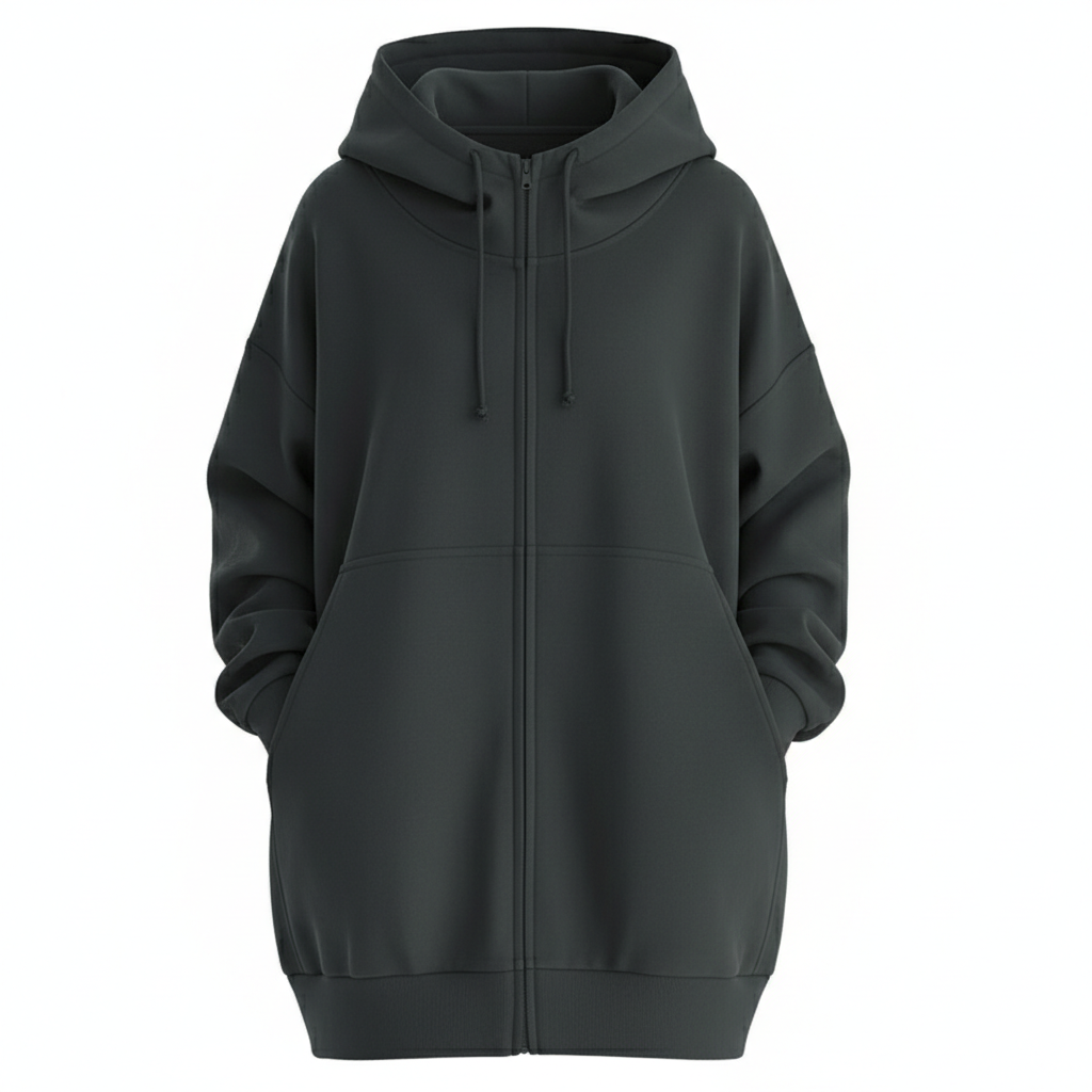 Oversized S-5XL Women Loose Hooded Coats Autumn Female Tie Collar Long Sleeve Zipper Up Add Velvet Long Sweatshirt