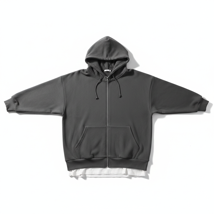 Oversized S-5XL Women Loose Hooded Coats Autumn Female Tie Collar Long Sleeve Zipper Up Add Velvet Long Sweatshirt