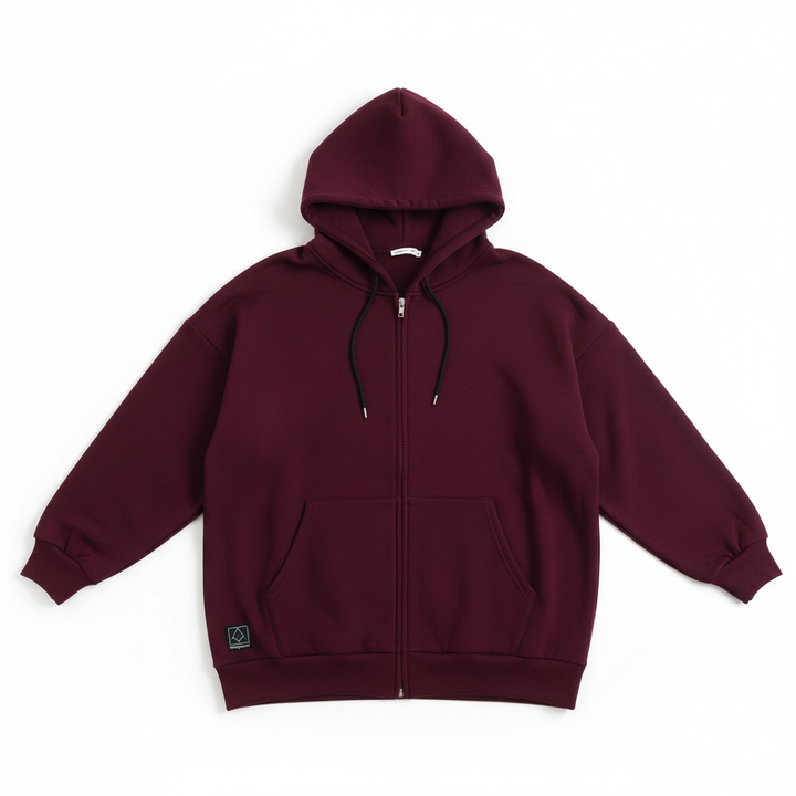 Oversized S-5XL Women Loose Hooded Coats Autumn Female Tie Collar Long Sleeve Zipper Up Add Velvet Long Sweatshirt