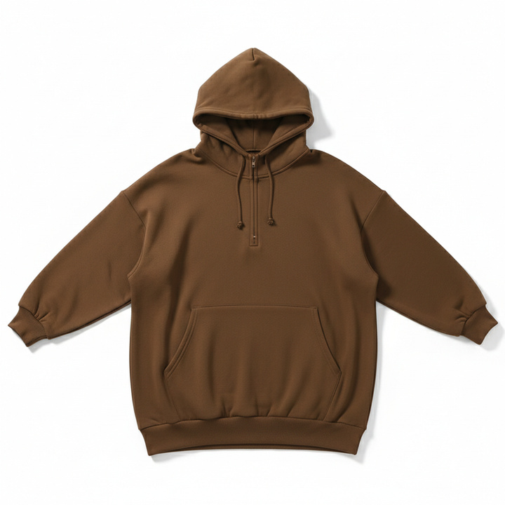 Oversized S-5XL Women Loose Hooded Coats Autumn Female Tie Collar Long Sleeve Zipper Up Add Velvet Long Sweatshirt