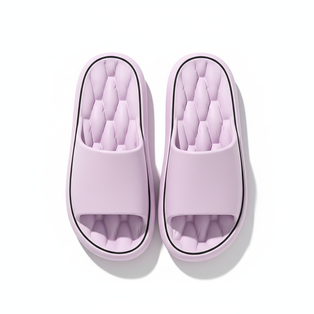 Non-slip Design Bathroom Slippers Home Summer Thick Sole Floor Bedroom House Shoes For Women Men