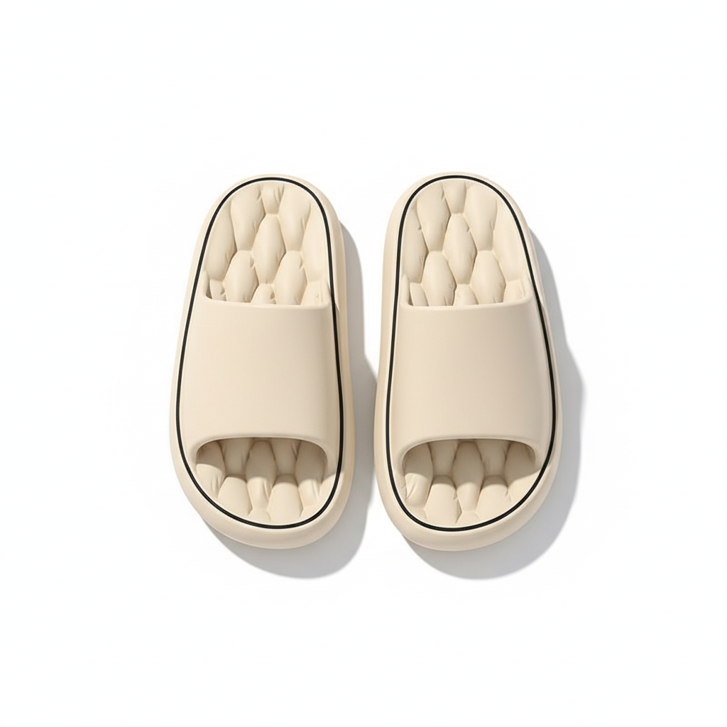 Non-slip Design Bathroom Slippers Home Summer Thick Sole Floor Bedroom House Shoes For Women Men