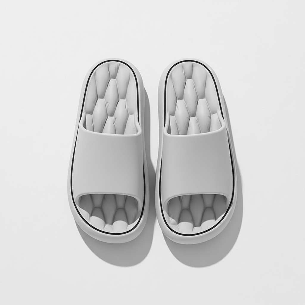 Non-slip Design Bathroom Slippers Home Summer Thick Sole Floor Bedroom House Shoes For Women Men