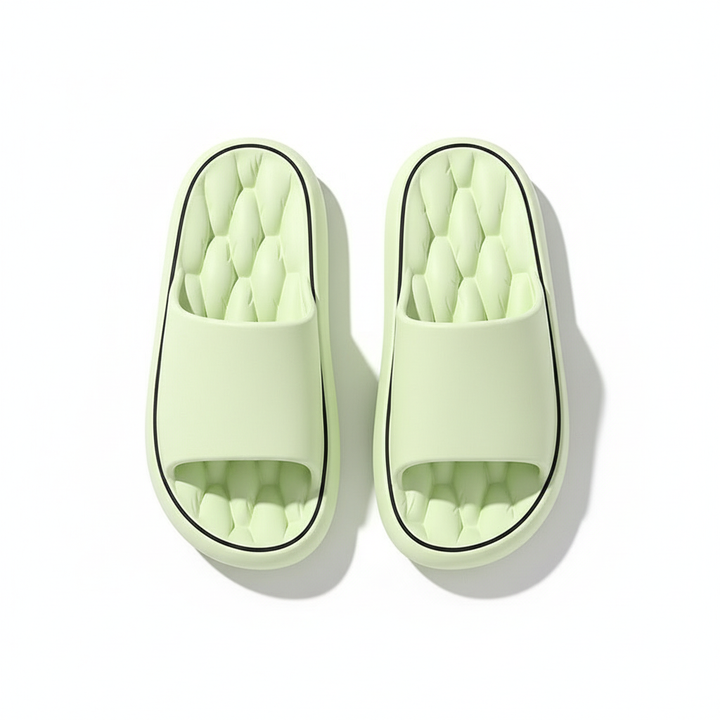 Non-slip Design Bathroom Slippers Home Summer Thick Sole Floor Bedroom House Shoes For Women Men