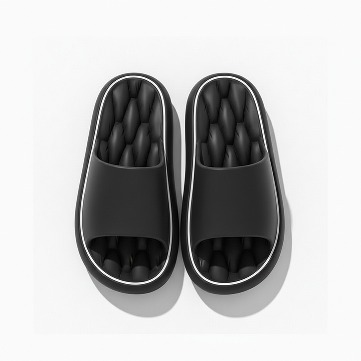 Non-slip Design Bathroom Slippers Home Summer Thick Sole Floor Bedroom House Shoes For Women Men