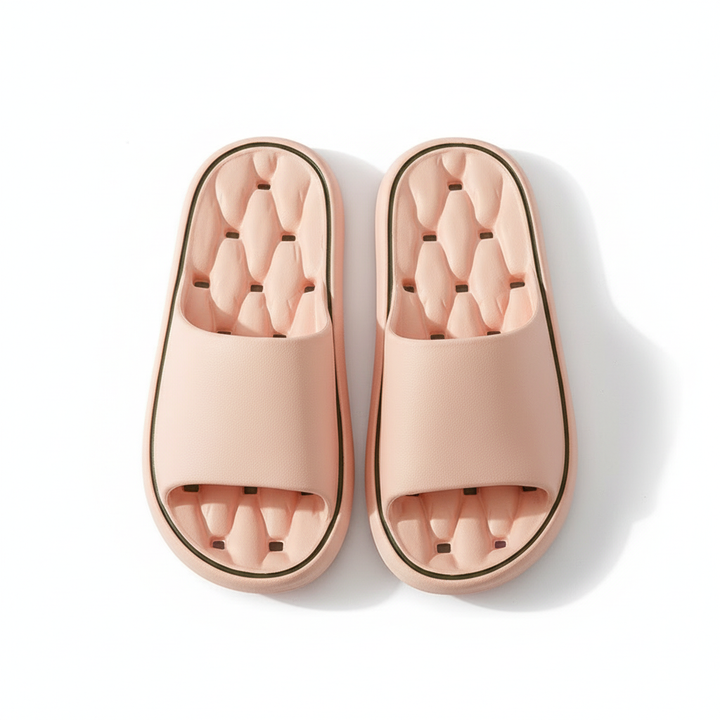 Non-slip Design Bathroom Slippers Home Summer Thick Sole Floor Bedroom House Shoes For Women Men