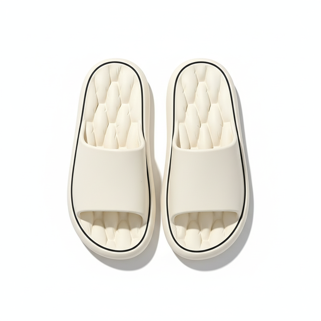 Non-slip Design Bathroom Slippers Home Summer Thick Sole Floor Bedroom House Shoes For Women Men