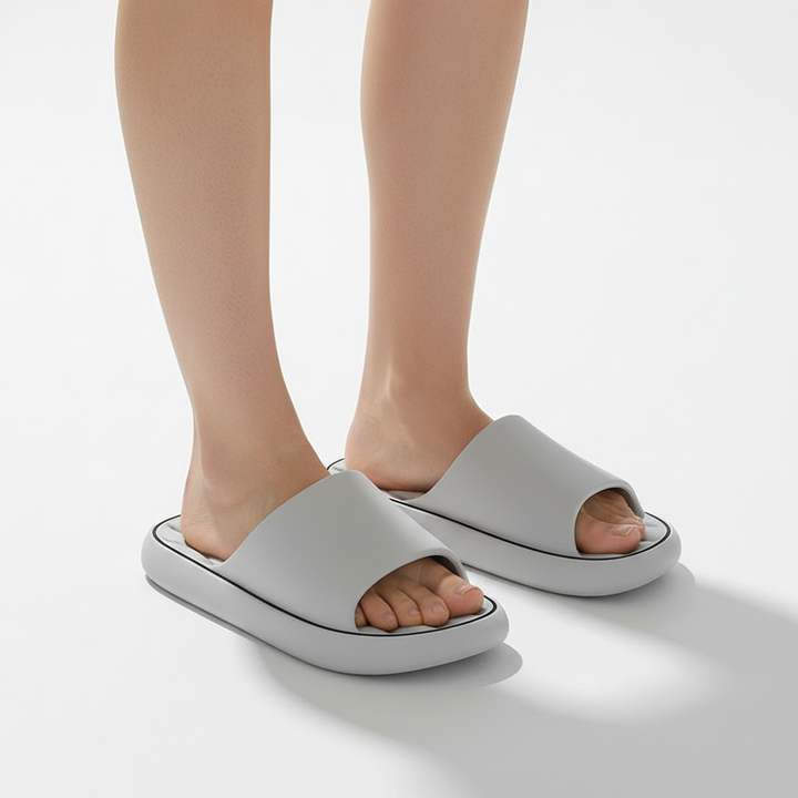 Non-slip Design Bathroom Slippers Home Summer Thick Sole Floor Bedroom House Shoes For Women Men