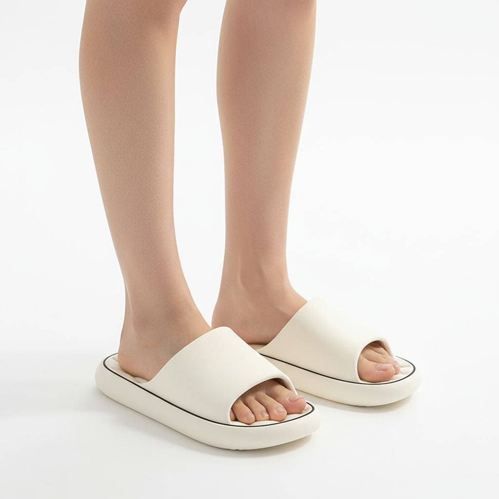 Non-slip Design Bathroom Slippers Home Summer Thick Sole Floor Bedroom House Shoes For Women Men