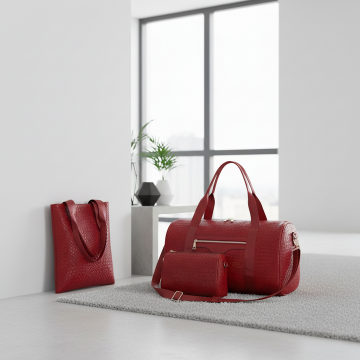 Large Capacity Travel & Gym Duffel Bag – Unisex PU Leather Sports Bag