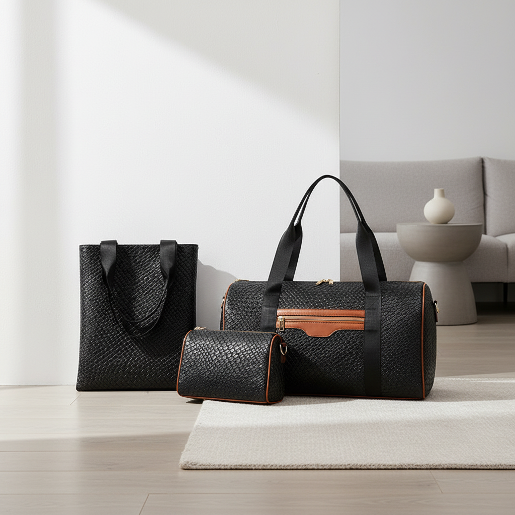 Large Capacity Travel & Gym Duffel Bag – Unisex PU Leather Sports Bag