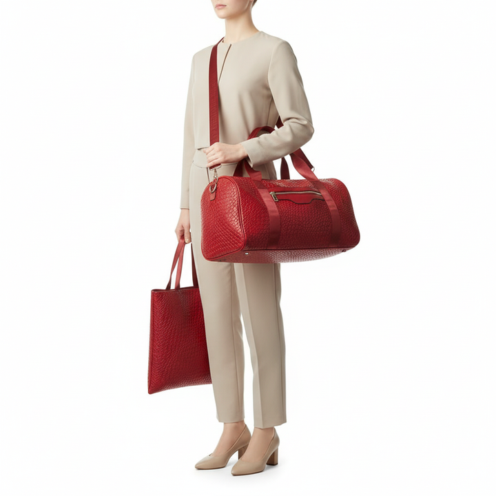 Large Capacity Travel & Gym Duffel Bag – Unisex PU Leather Sports Bag