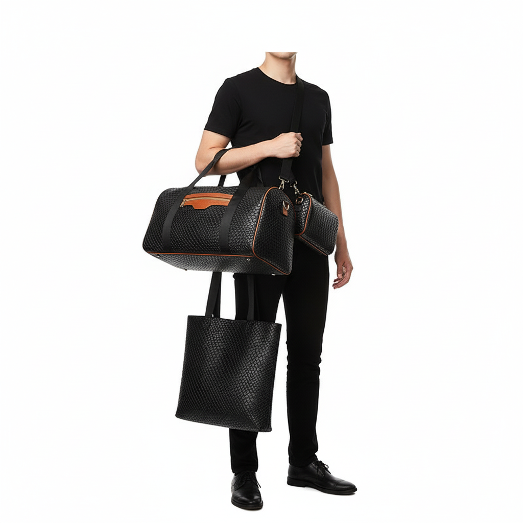 Large Capacity Travel & Gym Duffel Bag – Unisex PU Leather Sports Bag