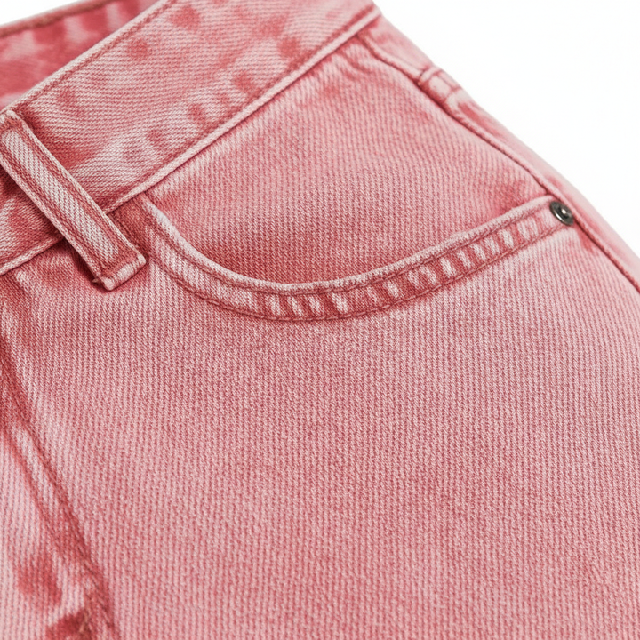 Sweet And Spicy Style High Waist Straight Jeans